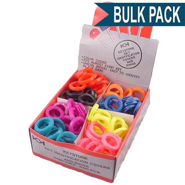 Key Identifier Rings/Collars 200 Box Assorted