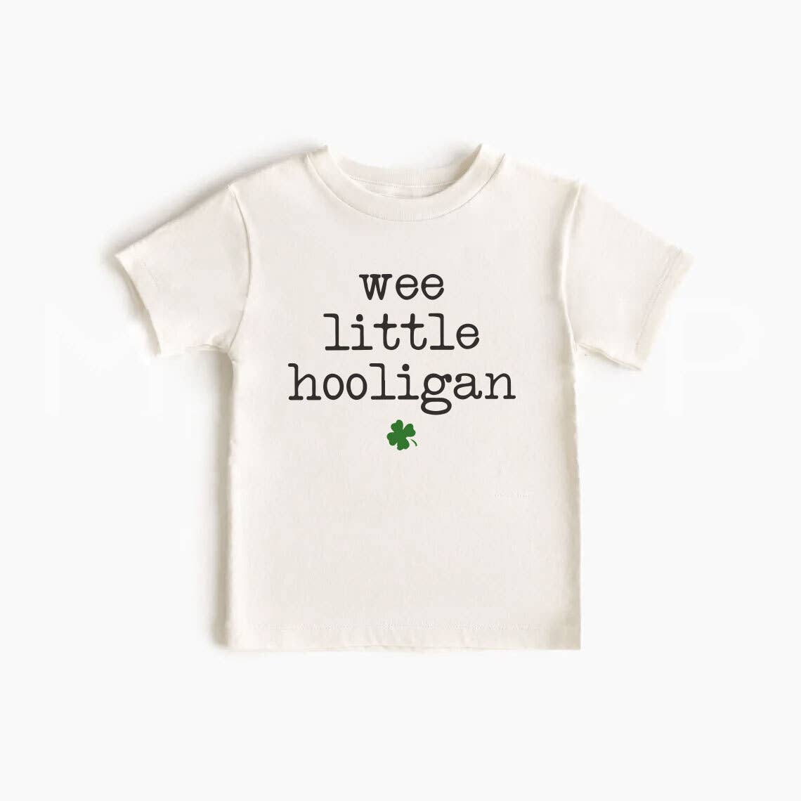 Wee Little Hooligan - Kids St. Patricks Day Clover T-Shirt