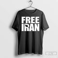 Classic Free Iran With Map Silhouette Minimalist Solidarity Unisex T-shirt, Sweatshirt, Hoodie, Long Sleeve Tee