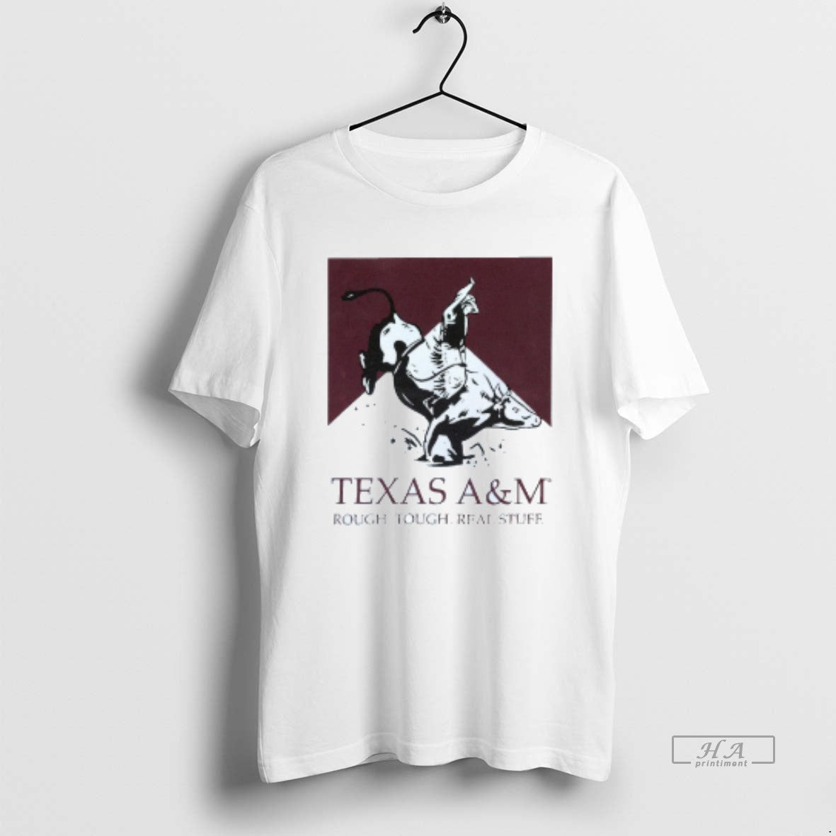 Official Texas Am Aggies Rough Tough Real Stuff Bull Rider Mens White Tee Unisex T-shirt, Sweatshirt, Hoodie, Long Sleeve Tee
