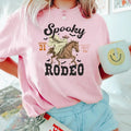 Western Halloween Shirt, Spooky Rodeo Shirt, Halloween Skeleton Shirt, Western Rodeo Shirt, Spooky Cowgirl, Howdy Halloween Shirt Cotton Shortsleeve