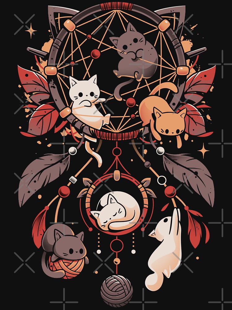 Cat Catcher - Kittens Dream Catcher by Snouleaf Unisex T-shirt, Sweatshirt, Hoodie, Long Sleeve Tee