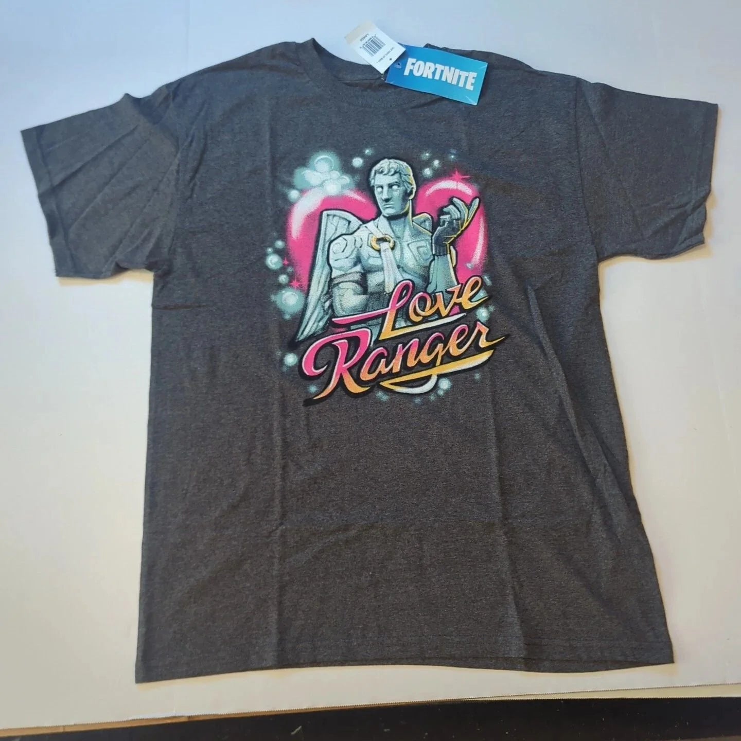New Fortnite Adult Love Ranger T-Shirt Gray Size L Video Game Graphic Tee Fallen Unisex T-shirt, Sweatshirt, Hoodie, Long Sleeve Tee